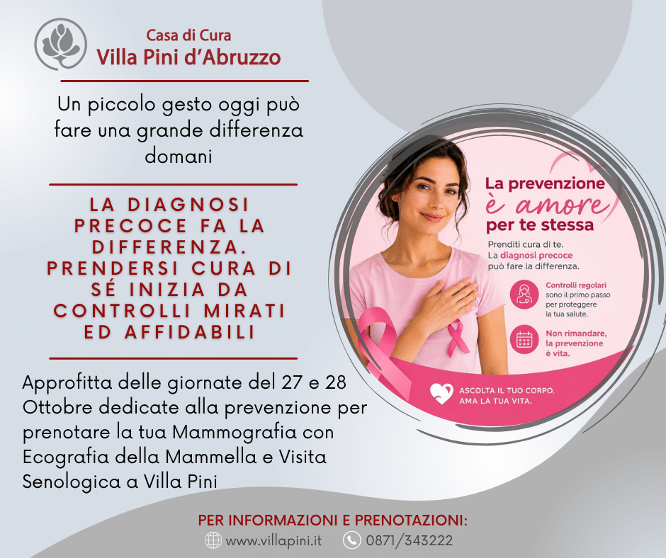 Prevenzione mammella 27-28 Ottobre 2026